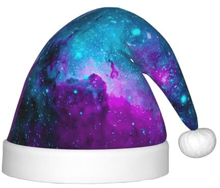 GUOLGP Cooler Stern Fluss Druck Weihnachtself Hut für Kinder Cap Santa Party Halloween Urlaub Neujahr