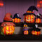 JOYIN 6 Pack Light up Halloween Jack-o'-Lantern Decorativo Calabaza Espuma Decoraciones de Halloween Accesorios