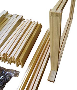 Beekeeping Supplies UK Ltd - DN2 x 10 - Deep Brood Frames for British National Hives - Flat Packed - BeeHive Frames with Straight Side Bars - + Nails