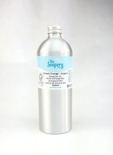 Huile essentielle d'orange douce bio - 500 ml - 100 % pure et naturelle