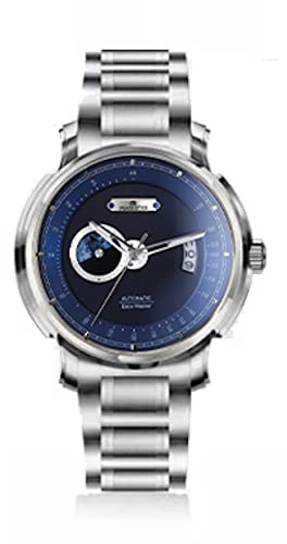 Automatisk Date-Master - Automatiskt armbandsur för män - Premium vattentät klocka, SILVER, 42 mm, Klassisk