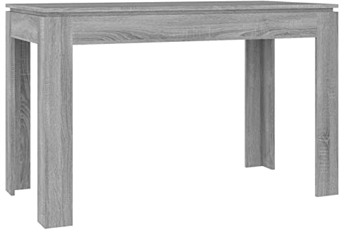 Susany Matbord, köksbord, matrumsbord, diskbord, restaurangbord, bistrobord, soffbord, vardagsrumsbord, soffbord, 120 x 60 x 76 cm (L x B x H), träbaserade grå Sonoma
