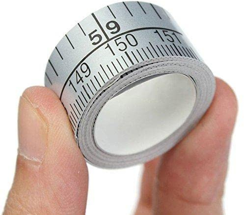 BAILIY 150cm Self Adhesive Measure Tape Vinyl Tape Measure Metric Scale Durable Ruler Wear Rust-Proof and Ruler