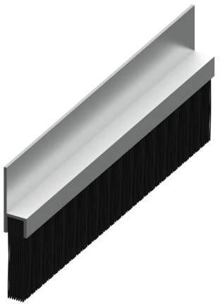 Awalock - Spazzola paraspifferi e parapolvere sottoporta in alluminio. Diverse misure disponibili (h 55mm - Lunghezza 1.5m)