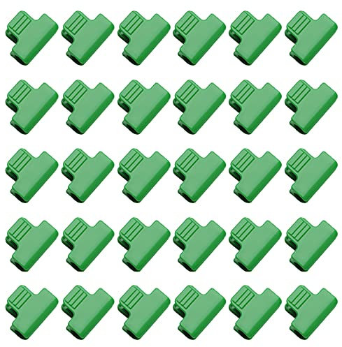 Morsetti per serra da 16 mm, clip per piante, clip per copertura di filari di film, clip per tunnel, ganci da giardino, confezione da 30