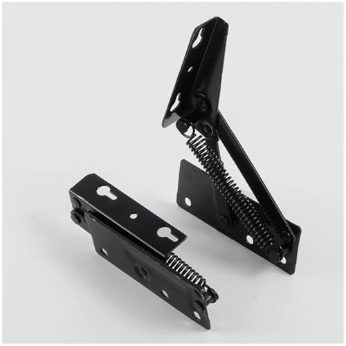 MINMHDONGX Storage Box Flip-Up Support Hinge,Heavy Duty Spring Hinge for Storage Stool,Chest,Slow Close Easy Lift Hardware (2 Pack)