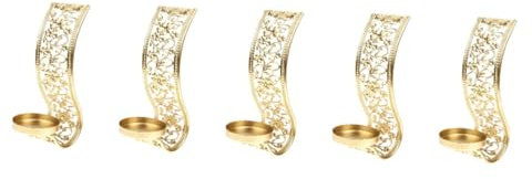 Alipis 5stücke Wandkerzenhalter Aus Metall Eleganter Dekorativer Teelichthalter Für Wandmontage Im Mittleren Format Für Wohnzimmer Schlafzimmer Stilvolle Wanddekoration