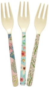 Rice Kuchengabel Melamingabel Flower Prints 6er Set
