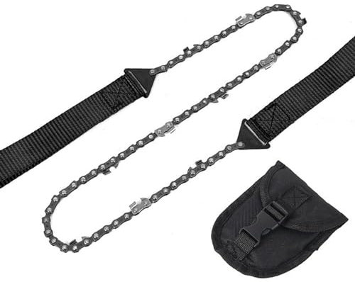 ZEPFJHE Portable Pocket Chainsaw Lightweight Hand Chainsaw Survival Chain Cutting Tools For Outdoor Travel Camping Hiking