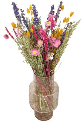 Plant in a Box - Blumenstrauß 'Trendy Vibrant' - Getrocknete Blumen - Höhe 55cm