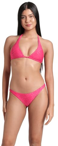 ARENA Losange Bikini Mujer Triangular, Traje de Baño en Tejido Elástico Reciclado de Secado Rápido, Bikini para Playa y Piscina con Copas Extraíbles, Top y Braguitas con Lazos