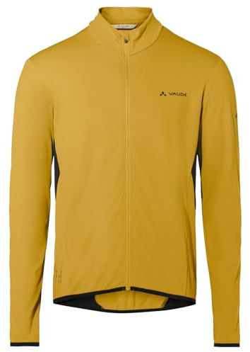 VAUDE Herren Langarm Fahrrad Trikot Matera LS Tricot II, warm, atmungsaktiv & schnelltrocknened, optimale Bewegungsfreiheit, Passform: Slim fit, Savanna, XL