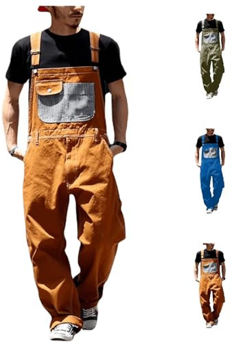 Salopette de travail classique pour homme - Technologie multi-poches - Salopette de protection avec poches multifonctions - Vêtement professionnel pour hommes pour toutes les saisons - Différentes