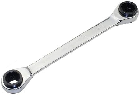 Llaves Fijas,Llaves Fijas con Carraca Llave de trinquete de engranaje de 8-24mm, llave de engranaje, llave de torsión de doble cabeza, herramienta de llave combinada de trinquete multiusos(16-17 to 18