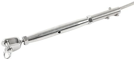 Drahtseilklemme 1 stücke 1.5/2/3/4/5/6/8mm Gewinde Edelstahl 304 Kabel geländer Seil Gabel Kiefer Spanner Schnalle Terminal Fitting Seilklemme(12mm)