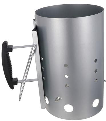 UPKOCH Stufa al Carbonio in Zincato Fornello per Barbecue Accensione Rapida per Braciere di Barbecue Impugnatura in Nylon Protettiva