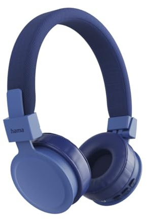 Hama Bluetooth Kopfhörer Lit III, faltbar, mit Mikrofon, 15 Stunden Musik | On Ear blau, Freedom Lit 3, Headset, gepolstertes, einstellbares Kopfband, Spachsteuerung, Multifunktions-Button