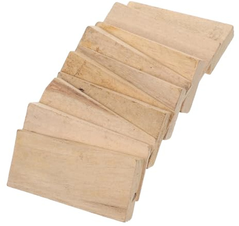 UKCOCO 10 pezzi Cunei in Legno per Manici di Asce e Zappe Cunei Triangolari di Riparazione e Fissaggio Manici Accessori Resistenti per Utensili da e Martelli Facili da Installare e