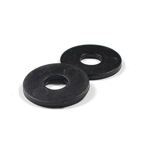 Ajile Arandela Nylon Plana Grande DIN9021 Material Aislante en Plástico Poliamida NEGRO par Tornillos de Rosca Métrica 10 mm M10-50 Unidades - RLA110x50-FBA