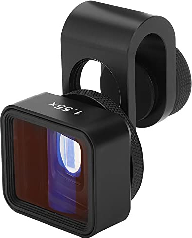 Objectif Anamorphique Mobile, Réalisation de Films Grand écran à Déformation 1.55X avec Alliage + Verre Optique Objectif Anamorphique Mobile pour Téléphones/pad IOS