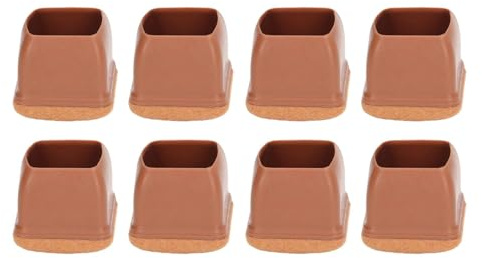 Feltrini per Sedie Quadrati, 8 Pezzi Tappi per Sedie Quadrati Gommini per Sedie Quadrati, Tappini per Gambe Sedia Coprigambe per Sedie Protezioni per Gambe Di Sedie per La Protezione Dei Pavimenti