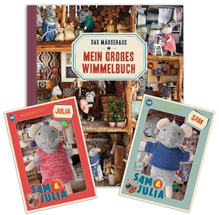 The Mouse Mansion: Auf Entdeckungstour Mit Sam und Julia - Paket Mit Buch und 2 Kuscheltieren (12cm) - Für Kinder Jeden Alters