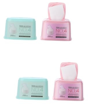 FRCOLOR 4stücke Kosmetische Wattepads Für Gesicht Wiederverwendbare Make-up Reinigungstücher Sanfte Gesichtsreinigung Für Make-up Entfernen Und Hautpflege Hautfreundlich Leicht Und