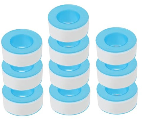 GLEAVI 10rotoli Nastro Sigillante Nastro Anti-leak Multiuso Per Impianti Idraulici Resistente e Duraturo Per Uso Domestico e Industriale