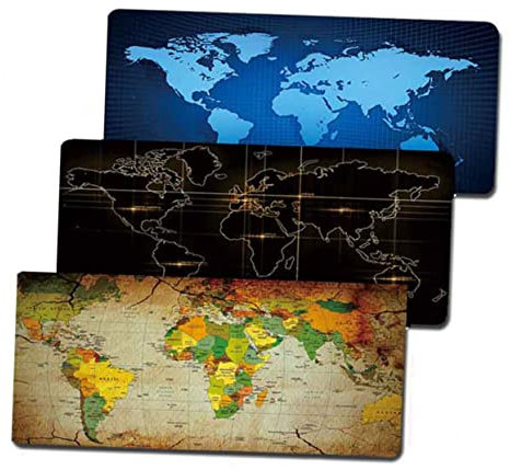 Operitacx 1 Stück großes mauspad großes Mousepad Mauspad mit Gummimaterial Mauspad für Computer mouspadsgaming Kissen Mauspad mit Weltkarte rutschfest Tastatur-Pad