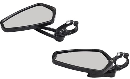 Espejos de la Motocicleta, Espejo Retrovisor de la Motocicleta, Espejos del Extremo de la Barra del Manillar de la Motocicleta, Espejo Antideslumbrante del Extremo de la Barra del Manillar de 22mm Apt