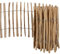 Natursache I Staketenzaun I Flexibler Zaun I Gartenzaun I Begrenzungszaun Holz I Rollzaun I Holzzaun I Beetzaun zum Stecken I Beetumrandung Holz I Steckzaun für Garten (60cm x 5m)