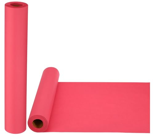 PATIKIL 2 Rolle Zeichenpapierrolle 30cm x 15m Zeichenpapier 80 g/m² Papierrolle Kraftpapier Malpapier Skizzenpapier Bastelpapier für Staffelei Malen Handwerk Geschenkverpackung Rot