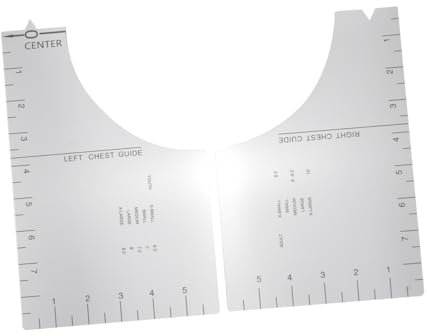 VILLFUL 1stück Nählineal Für Stoffprojekte Präzises Maßwerkzeug Zur Ausrichtung Von Runden Ausschnitten Und Nähten Transparent Für Und -enthusiasten