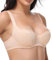 Oscrenia Balconette Bra for Women Underwire Push Up Half Cup Demi Balcony Plunge Bras(34D,Beige)