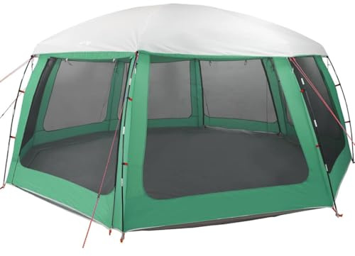 vidaXL Poolzelt mit abnehmbarem Überzelt Netzwänden Meergrün 690x690cm