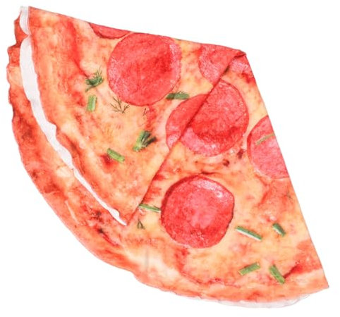 EPIGEIST Pizza Decke Für Junge Mädchen Und Erwachsene Lustige Runde Überwurfdecke Aus Fleece Für Picknicks Camping Home Decor