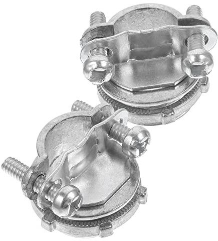 DIYEAH Lot De 2 -Câbles Robustes en Acier Inoxydable pour Conduits De Câbles Presse-Étoupe Pièces Et Accessoires Électriques Raccords De Conduits Métalliques Alliage De Zinc