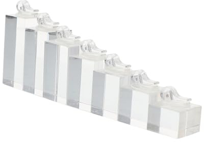 LRXIYODE Présentoir à Bagues en Acrylique 7 Pièces pour Bijoux et Anneaux | Surface Lisse, Nettoyage Simple, Présentation Raffinée, Lot de 7 pour Comptoirs et Salons D’artisanat
