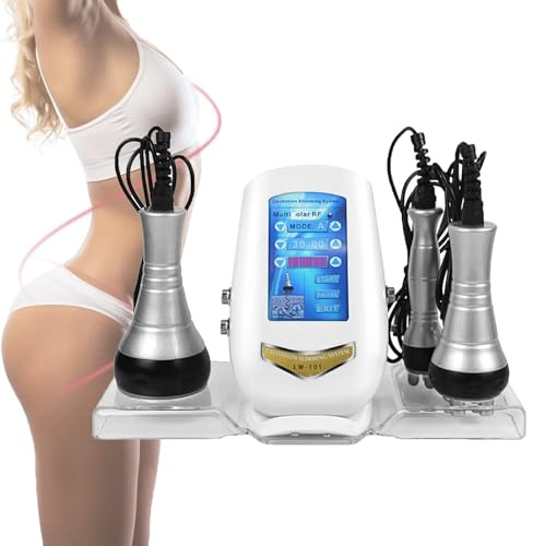 3 in 1Body Massage Device 40K Cavitation Machine,Radio Frequency Machine,Whole Body Usable,Skin Rejuvenation Home Use Spa Skin Care Tool Face Neck Arm Waist Thigh and Buttock