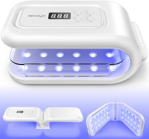 ISTOYO 3 in 1 UV Lampe für harz, 180 Grad Verstellbar, Zweiseitiges UV Harz Lampe mit 36 LED Perlen und 7 Zeiteinstellungsmodi, Schnellhärtung für Schmuckherstellung, DIY-Handwerksdekor