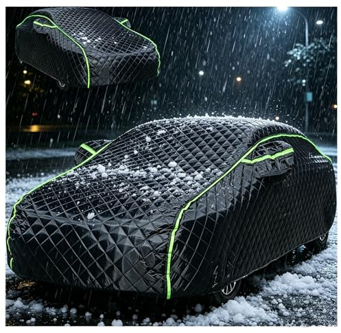 Hagelschutzplane Auto für Audi A4 Limousine(2015-2025)，Autoabdeckung Outdoor Auto Garage Plane Hagelschutz Allwetter Vollgarage Komplette,mit Reflektorstreifen