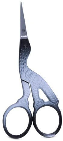 Forbici da ricamo premium ARSUK - Lama affilata, forbici multiuso per infilare punti croce, ricamo, artigianato, cucito e opere d'arte (L: 9,5 cm, L: 4,6 cm)