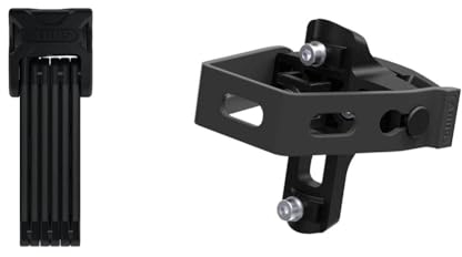 ABUS Faltschloss Bordo 6000K mit SH-Schlosshalter - 2er Set & Adapter für Schlosshalterung - SH SF Bordo