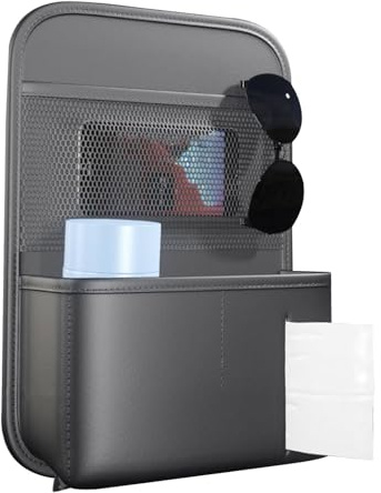 Generico Bolsa de asiento trasero, organizador para guardar objetos en el asiento trasero,Organizadores y contenedores para automóviles con respaldo para | Organizador de coche multifuncional detrás