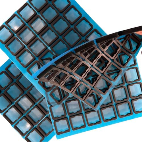 Obotsnoi 120 almohadillas para teclados, interruptores de espuma Poron, amortiguadores de ruido, adhesivos de espuma para teclados de intercambio en caliente, película de aislamiento de reducción de