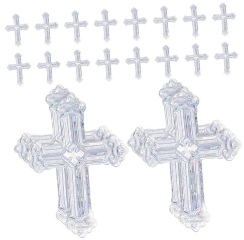 OSALADI Confeti de Mesa Forma de Cruz para Bautizos y Ceremonias Religiosas Decoración Resistente al Desvanecimiento Fácil de Limpiar y Dispersar Uniformemente para Bodas y Cumpleaños
