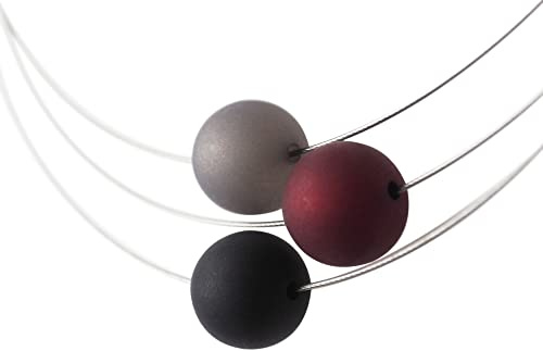 Polariskette grau weinrot bordeaux schwarz anthrazit Kette