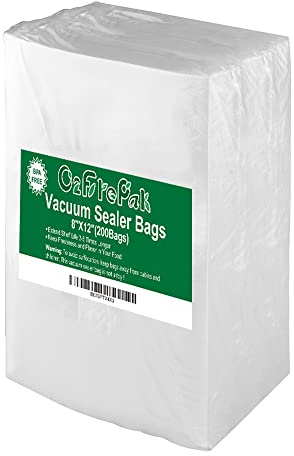 O2frepak 200 Quart Size 8 x 12 Vacuum Sealer Bags with BPA Free and Heavy Duty,Great for Food Storage Vaccume Sealer PreCut Bag