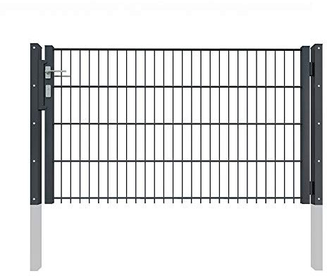 Camas Ben Light Drahtgittertor 830 mm x 1500 mm anthrazit das robuste Gartentor für Doppelstabmattenzaun