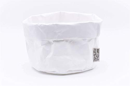 B&P Italia Brottasche Stockholm aus Zellstoff, Weiß, Durchmesser 19 x 12 cm